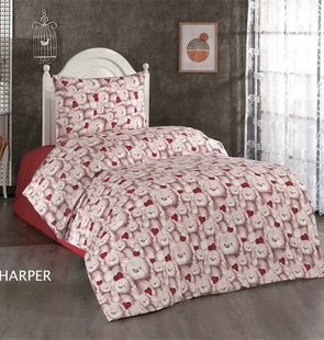Фланелевое постельное белье Belizza Flanel Harper 5253 фото