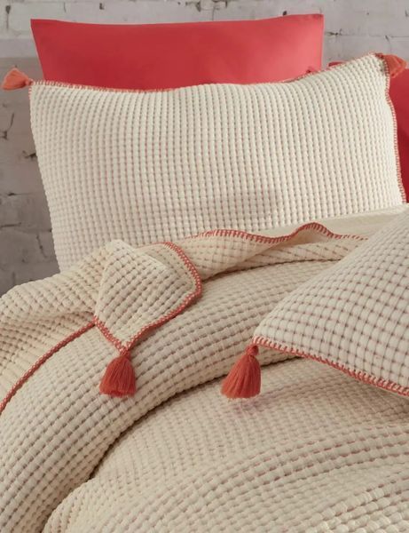Постельное белье с покрывалом Dantela Satin 240 x 260 см. Drina Mercan 41461-К фото