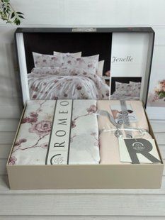 Постільна білизна євро Romeo Home Satin Fenelle 62667 фото