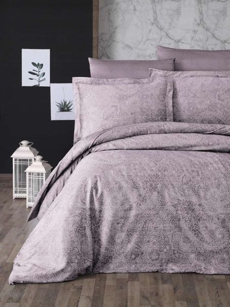 Постільна білизна First Choice Cotton Satin євро Neva Lavender 21221-К фото