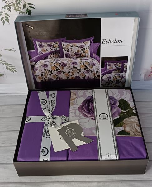 Постільна білизна Romeo Home Poplin 5D Echelon розмір євро 00015 фото