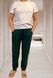 Жіночі штани COSY з фланелі "Бруклін", клітина зелено-сині S F23P2XL фото 1
