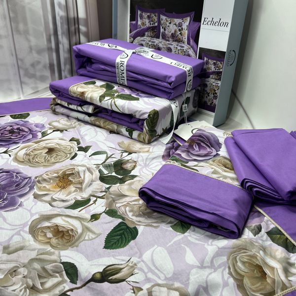 Постільна білизна Romeo Home Poplin 5D Echelon розмір євро 00015 фото