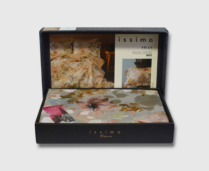 Комплект постельного белья Issimo Digital Satin Swan евро 41227-К фото