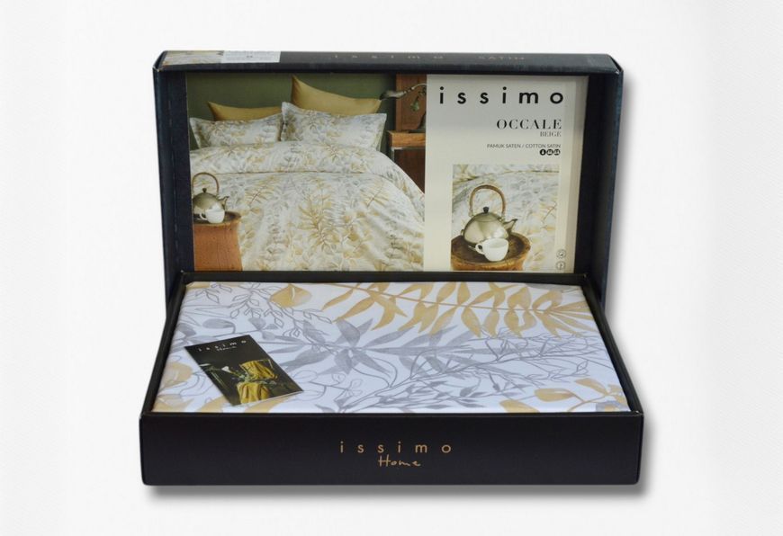 Постільна білизна Issimo Cotton Satin євро Occale Beige 40843-К фото