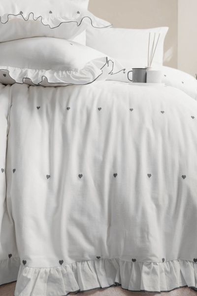 Постельное белье Saheser Jacquard евро Leona Gri 41484-К фото