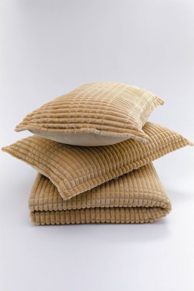 Покривало з наволочкою Merinos Modern Line 150&times;220 см гірчичний 34074-2-К фото
