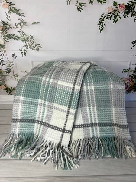Плед бавовняний Merinos 130&times;170 см Cozy Life Mint 99395 фото