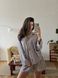 Рубашка длинный рукав + шорты из льна полоска пудра S/M 270p фото 2