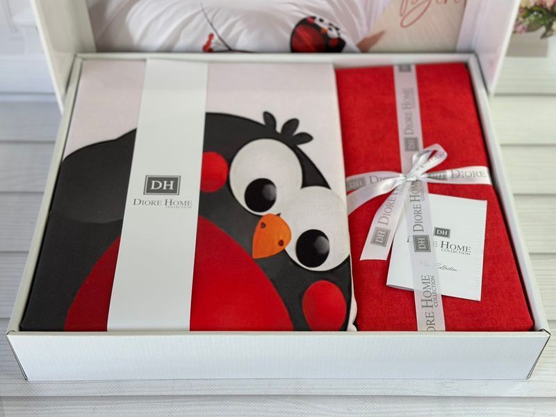 Постільна білизна Romeo home Digital Ранфорс 3D полуторний Bird 6082 фото