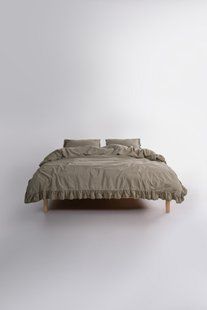 Постільна білизна Limasso Stonewashed Ranforse євро Sicilia Akdeniz Yesili 41621-К фото