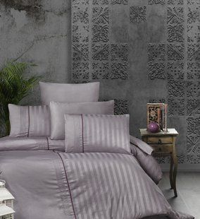 Постільна білизна First Choice Deluxe Satin євро Modalife Lavender 21173-К фото