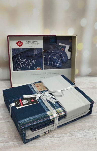 Постільна білизна Cotton Box Given Gri полуторний 1002804 фото