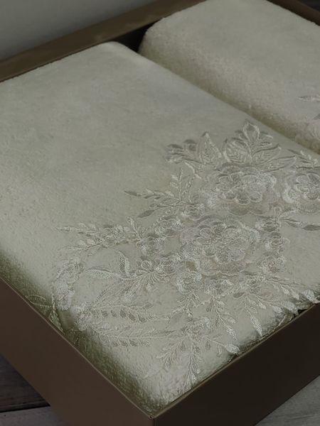 Подарунковий набір рушників Pupilla Candy krem 100% Бавовна 5319 фото