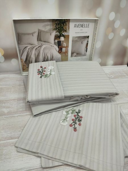 Постільна білизна з вишивкою Clasy Avanella V4 євро ранфорс 1012594 фото
