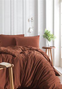 Постільна білизна Limasso Stonewashed Ranforse євро Automne 21417-К фото