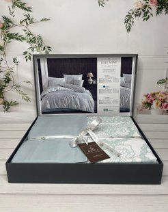 Постельное белье Belizza Satin евро Lisle mint 88387 фото