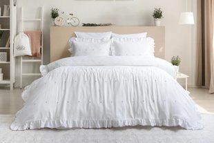 Постельное белье Saheser Jacquard евро Leona Lila 41486-К фото