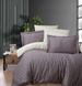 Постільна білизна First Choice Cotton Satin євро Point Lilac 21224-К фото 1