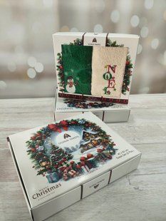 Подарунковий набір новорічних рушників 40х60 см 2шт. Merry Christmas Set 9 1002239 фото
