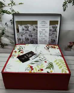 Фланелева постільна білизна Belizza X- Mas Greenl євро 3501 фото