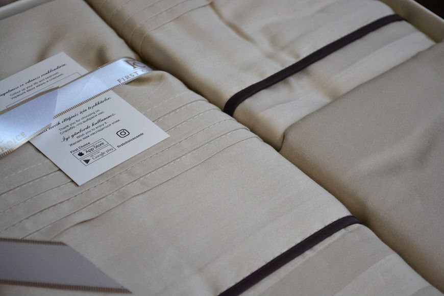 Постільна білизна First Choice Deluxe Satin євро Modalife Soil 21175-К фото