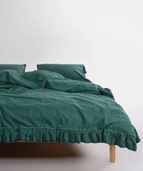 Постільна білизна Limasso Stonewashed Ranforse євро Sicilia Darc Green 41624-К фото