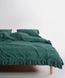 Постільна білизна Limasso Stonewashed Ranforse євро Sicilia Darc Green 41624-К фото 3