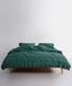 Постільна білизна Limasso Stonewashed Ranforse євро Sicilia Darc Green 41624-К фото 2