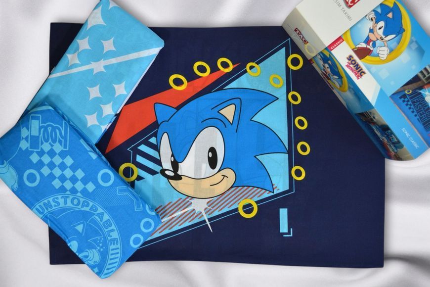 Підліткова постільна білизна TAC Disney полуторний Sonic Classic 40718-К фото