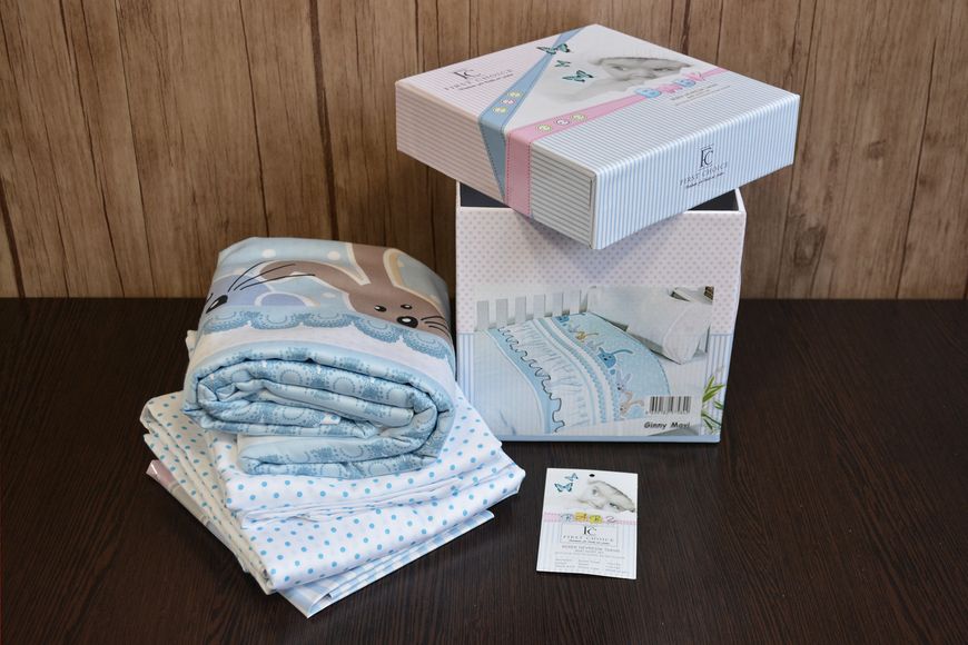 Постільна білизна для новонароджених First Choice Baby Ginny Blue 21275-К фото