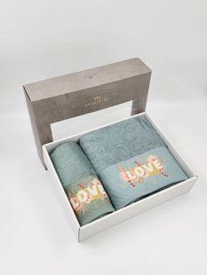 Подарочный набор полотенец Maribor 2 шт Love Mint 30435-M фото