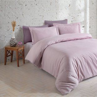 Постельное белье евро размер Turkiz Prima Kalamaki Violet 40568-К фото