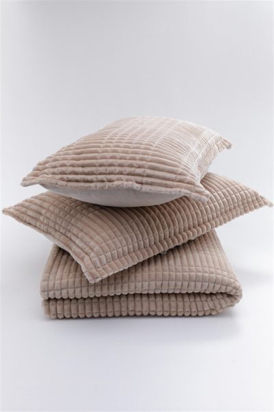 Покрывало с наволочками Merinos Modern Line 220&times;240 см бежевое 34081-1-К фото