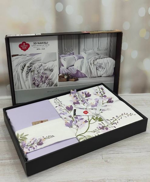 Постельное белье Cotton Box Mita сатин 3D евро 1000681 фото