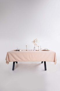Скатертина з вареної бавовни Limasso French 160&times;220 см. Akdeniz Bej 33231-К фото