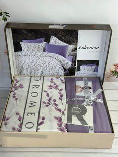 Постільна білизна Romeo Home Poplin Eskenem розмір євро 6046 фото
