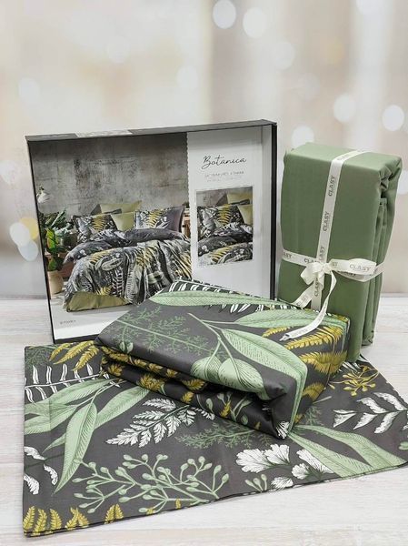 Постільна білизна євро розмір Clasy Premium Satin Botanica 1005167 фото
