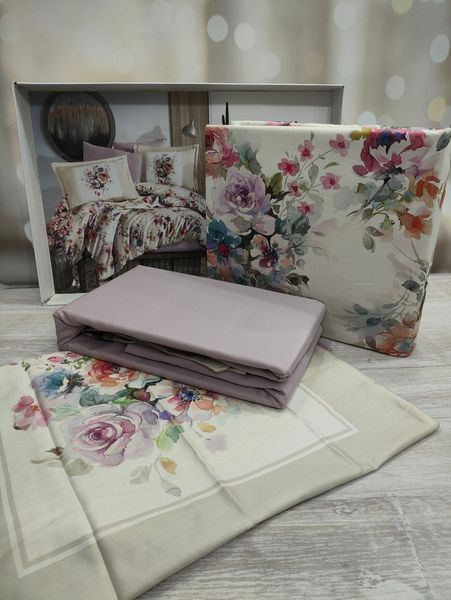 Комплект постільної білизни Clasy Digital Satin Farya євро 1009907 фото