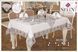 Лляна скатертина з ранером Selin Kumsal Set 160&times;350 см+12 серветок кремова 33213-К фото 5
