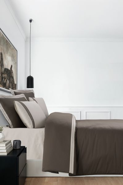 Постільна білизна євро розмір La Romano Mona Premium Satin Alara Iron 41587-К фото