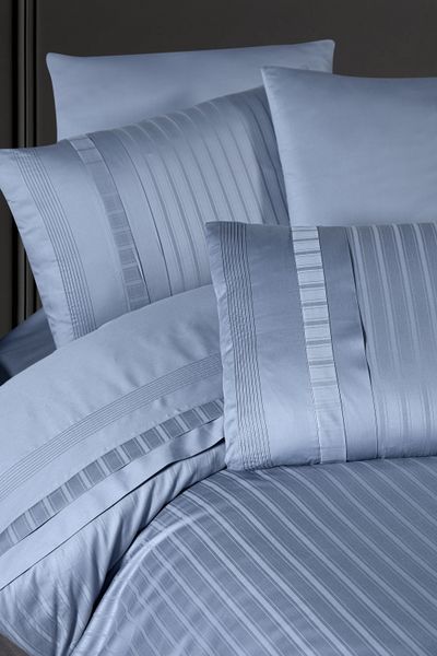 Постільна білизна First Choice Deluxe Satin євро New Trend Dusty Blue 21178-К фото