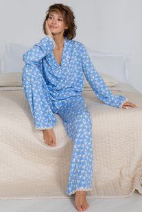 Піжамний костюм з брюками з мереживом Felicity (XL/XXL) VS0075-04-69 фото
