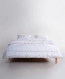 Постільна білизна Limasso Stonewashed Ranforse євро Catania Snow White 41640-К фото