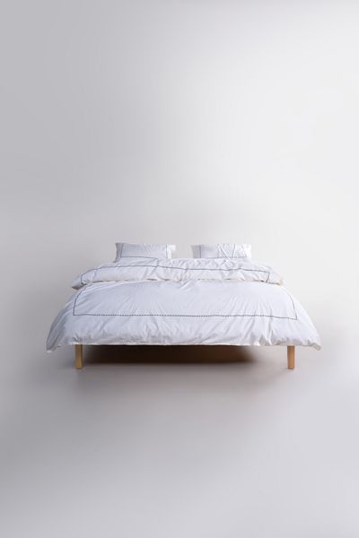 Постільна білизна Limasso Stonewashed Ranforse євро Catania Snow White 41640-К фото
