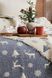 Муслінове новорічне покривало Saheser Merry 240 х 260 см. Navy Blue синій 34474-К фото 5