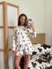 Домашній костюм-піжама Кофта + Топ + Шорти Teddy крем S/M 253t фото 1