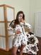 Домашній костюм-піжама Кофта + Топ + Шорти Teddy крем S/M 253t фото 2