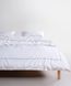 Постільна білизна Limasso Stonewashed Ranforse євро Catania Snow White 41640-К фото 3