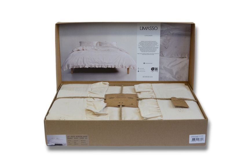 Постільна білизна Limasso Stonewashed Ranforse євро Luna Daisy 41435-К фото